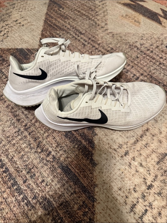 Nike Shoes - Nike White Athletic Sneakers with Black Swoosh